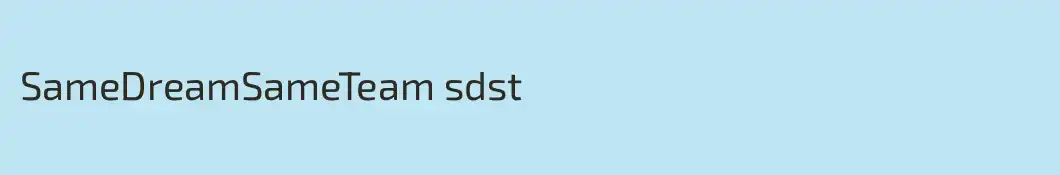 SameDreamSameTeam sdst